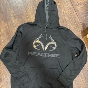 Realtree Men's Black and Tan Hoodie